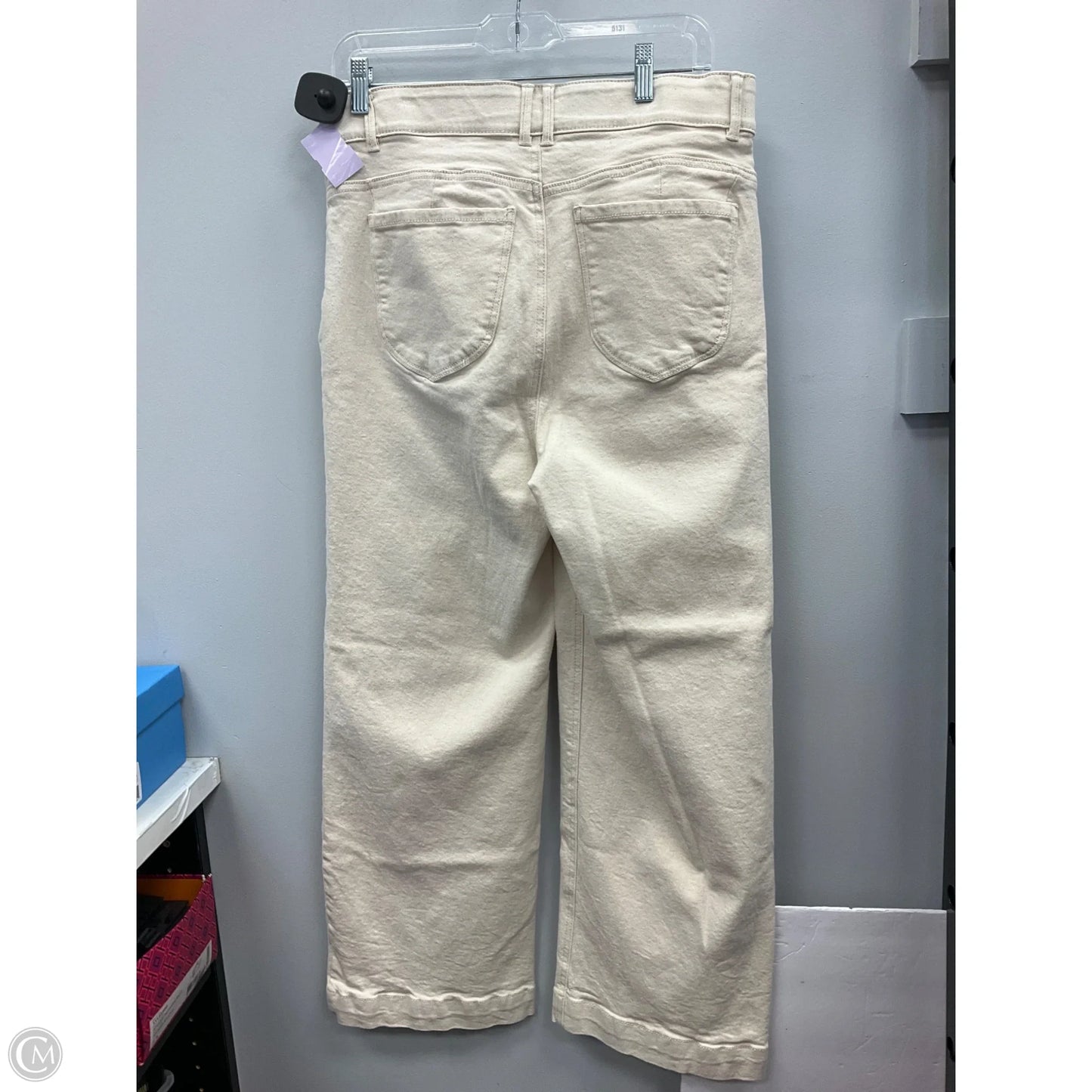 Jeans Straight By Draper James In Cream, Size: 14
