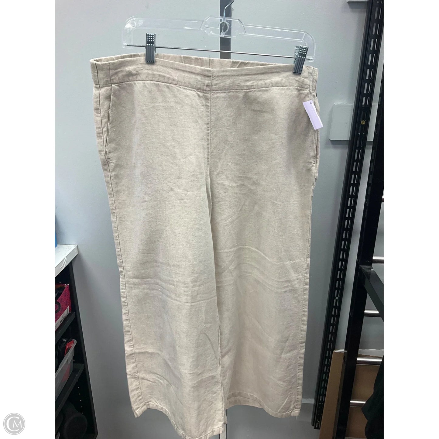 Pants Linen By J. Jill In Tan, Size: M
