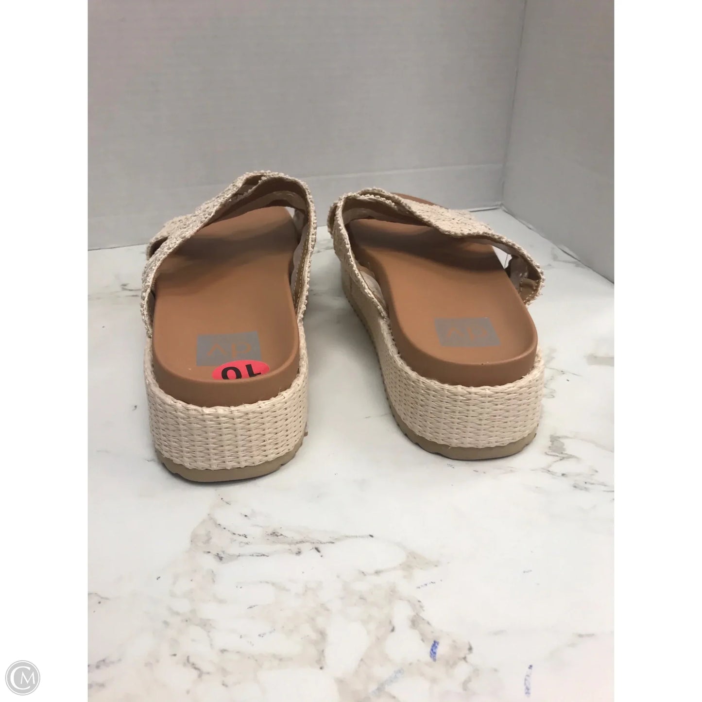 Sandals Heels Platform By Dolce Vita In Tan, Size: 10