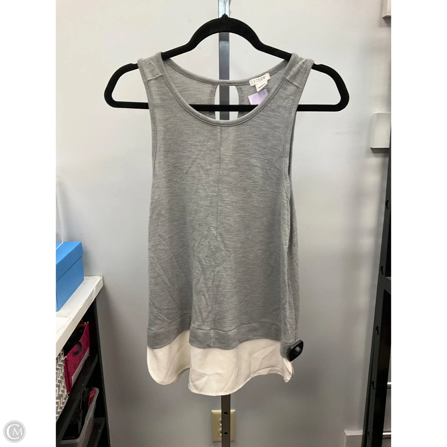 Top Sleeveless By J. Crew In Grey, Size: S