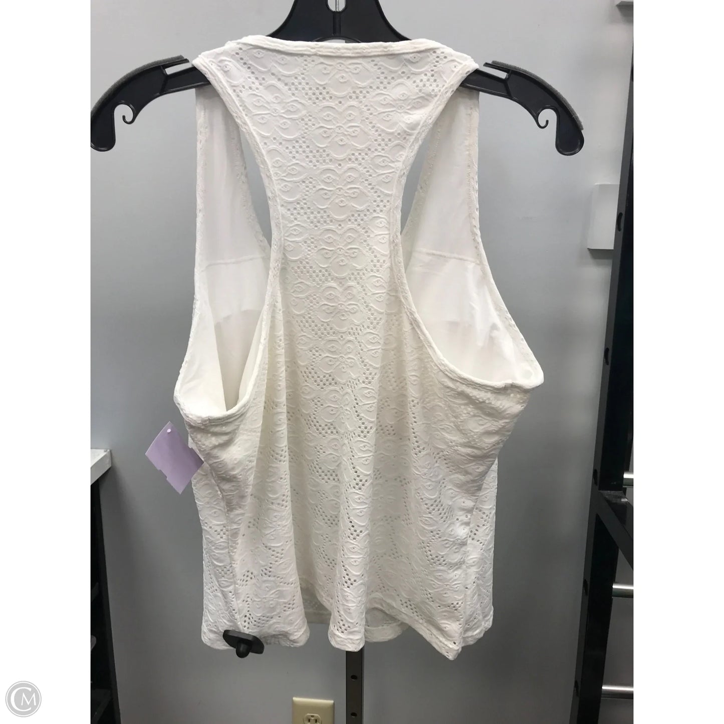 Tank Top Designer By Lilly Pulitzer In White, Size: Xl