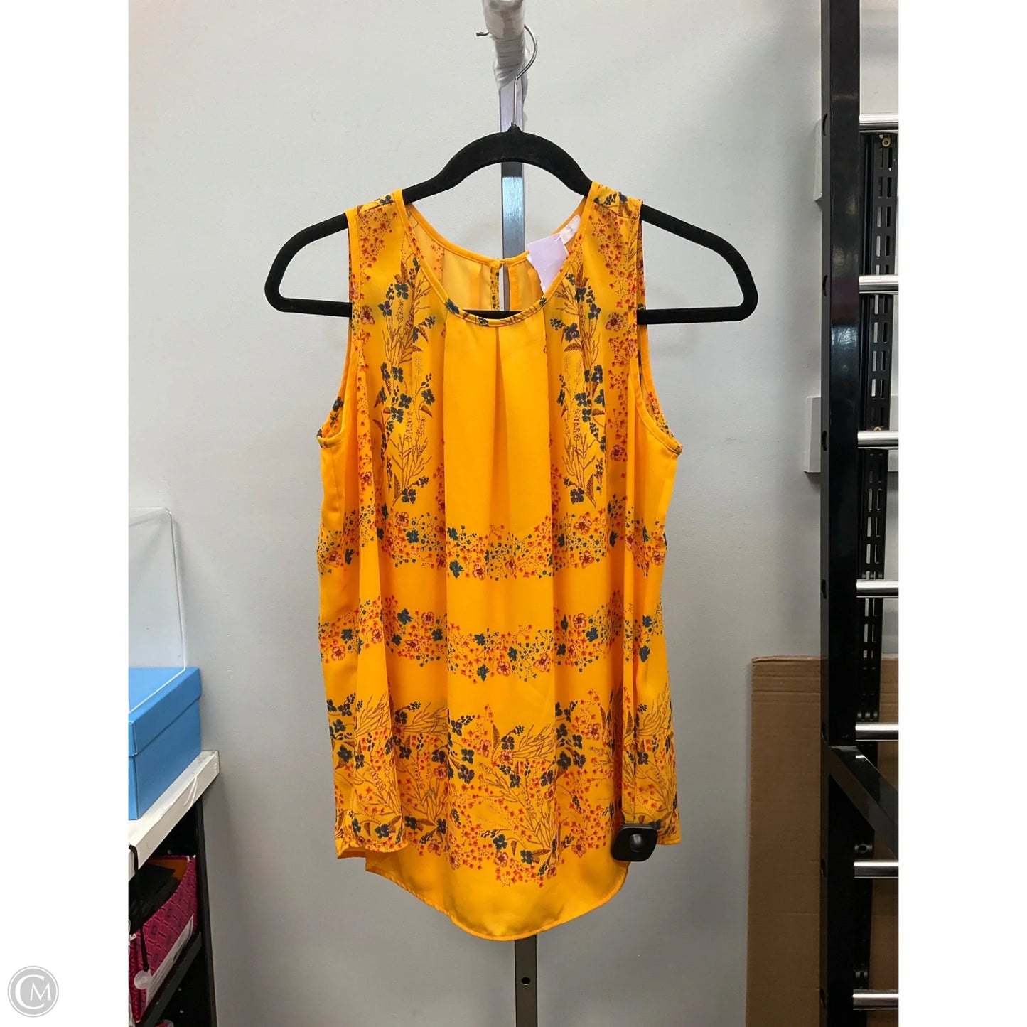 Top Sleeveless By Dr2 In Yellow, Size: S