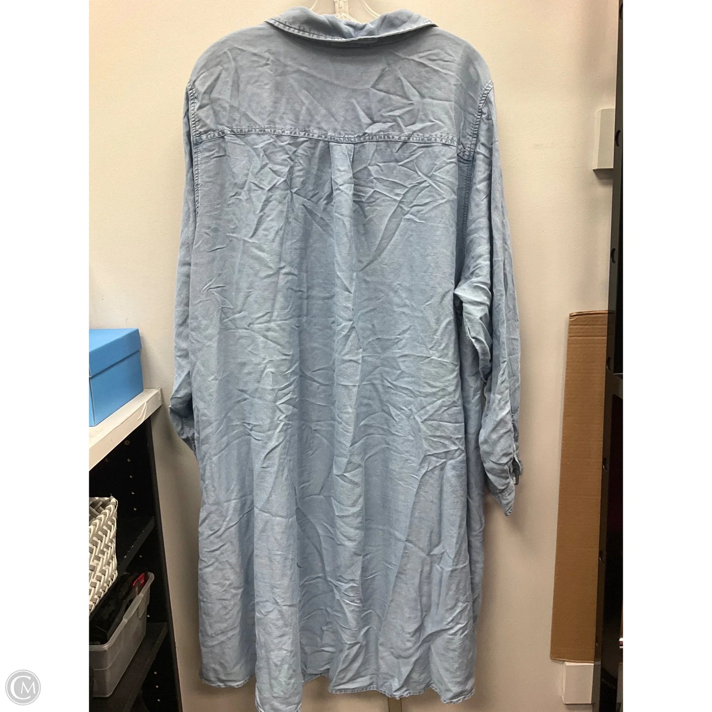 Dress Casual Midi By Torrid In Blue Denim, Size: 4x