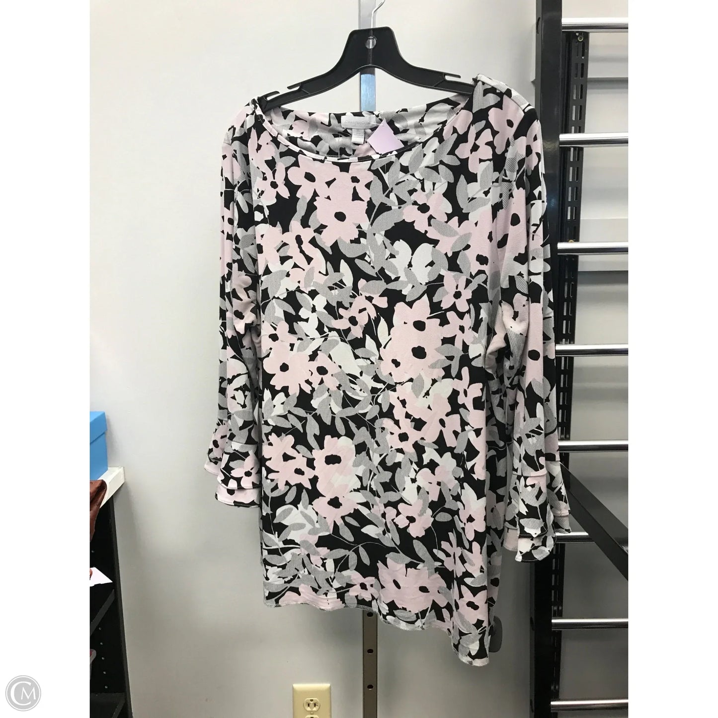 Sweatshirt Collar By Calvin Klein In Pink, Size: 1x