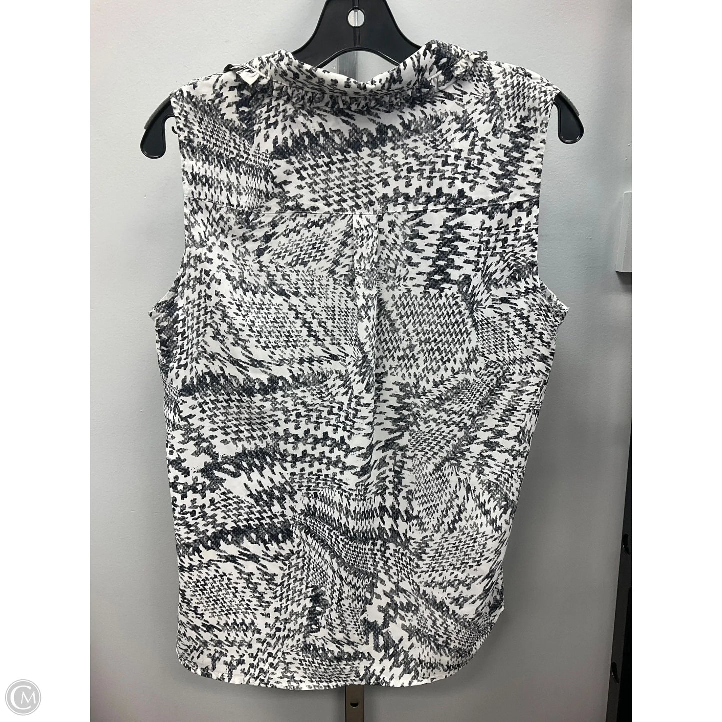 Top Sleeveless Designer By Karl Lagerfeld In Grey, Size: M