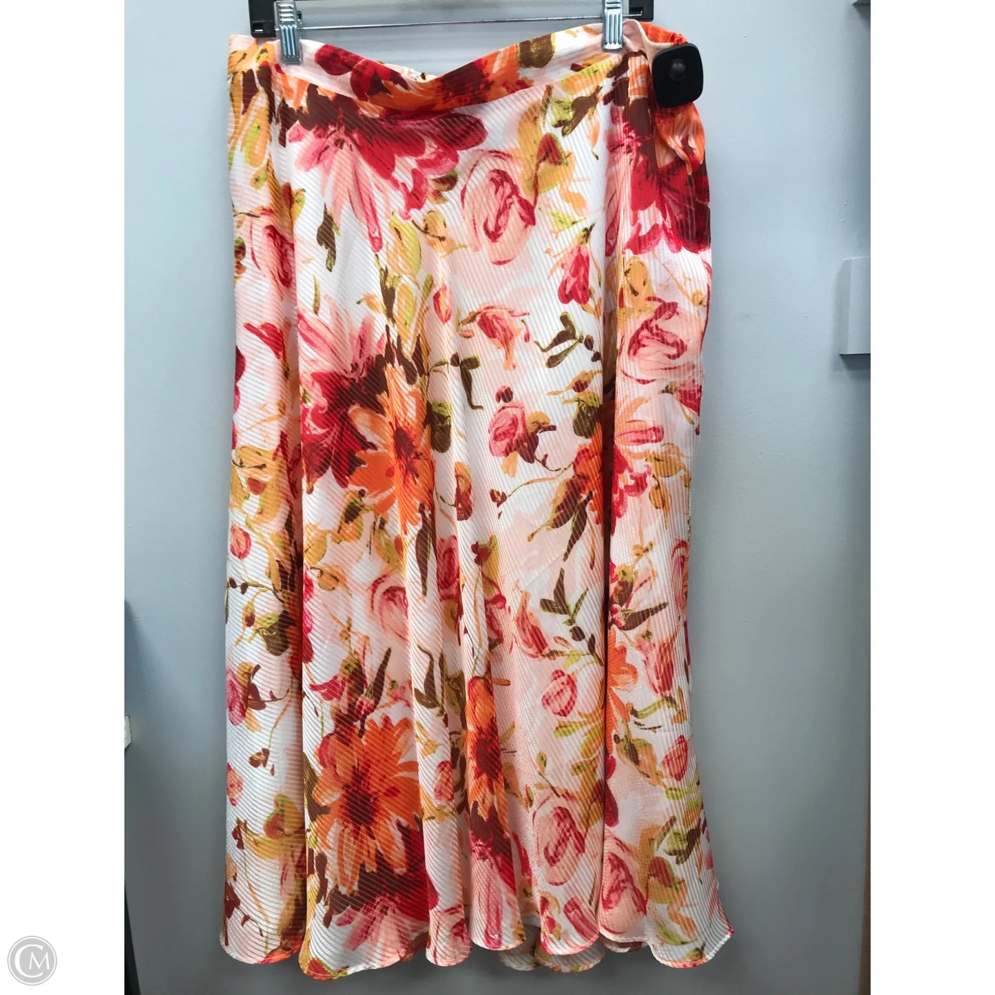 Skirt Midi By Laura Ashley In Floral Print, Size: L