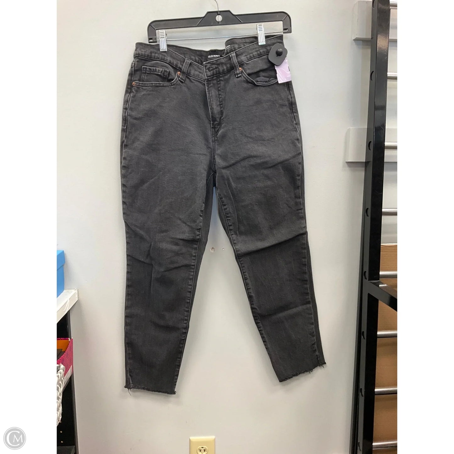 Jeans Straight By Old Navy In Black, Size: 14
