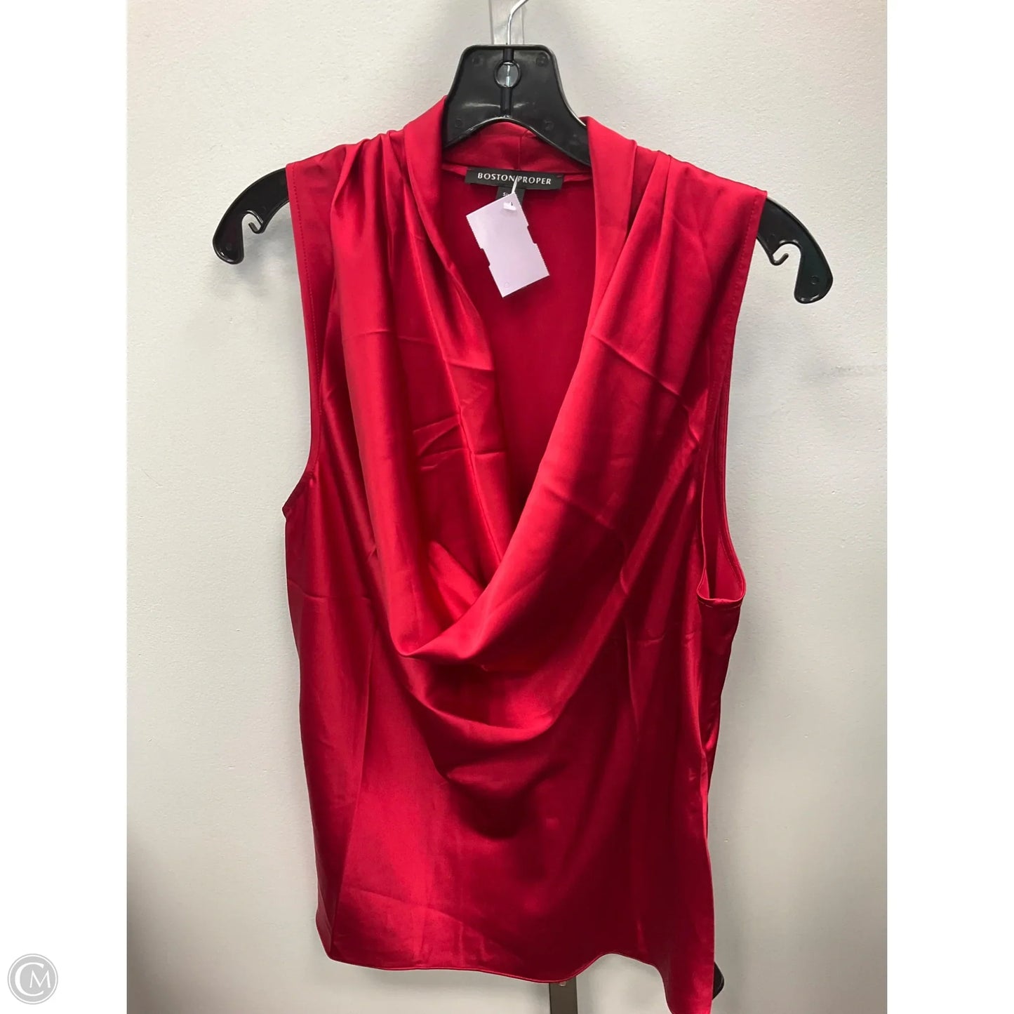 Top Sleeveless By Boston Proper In Red, Size: M