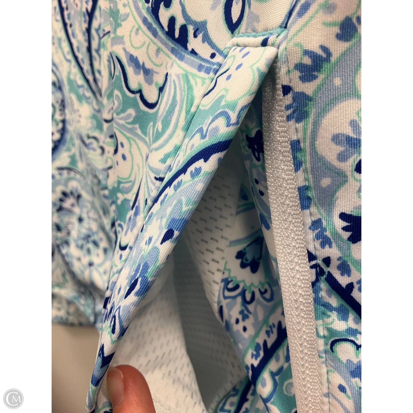 Sweatshirt Collar By Sigrid Olsen In Paisley Print, Size: L