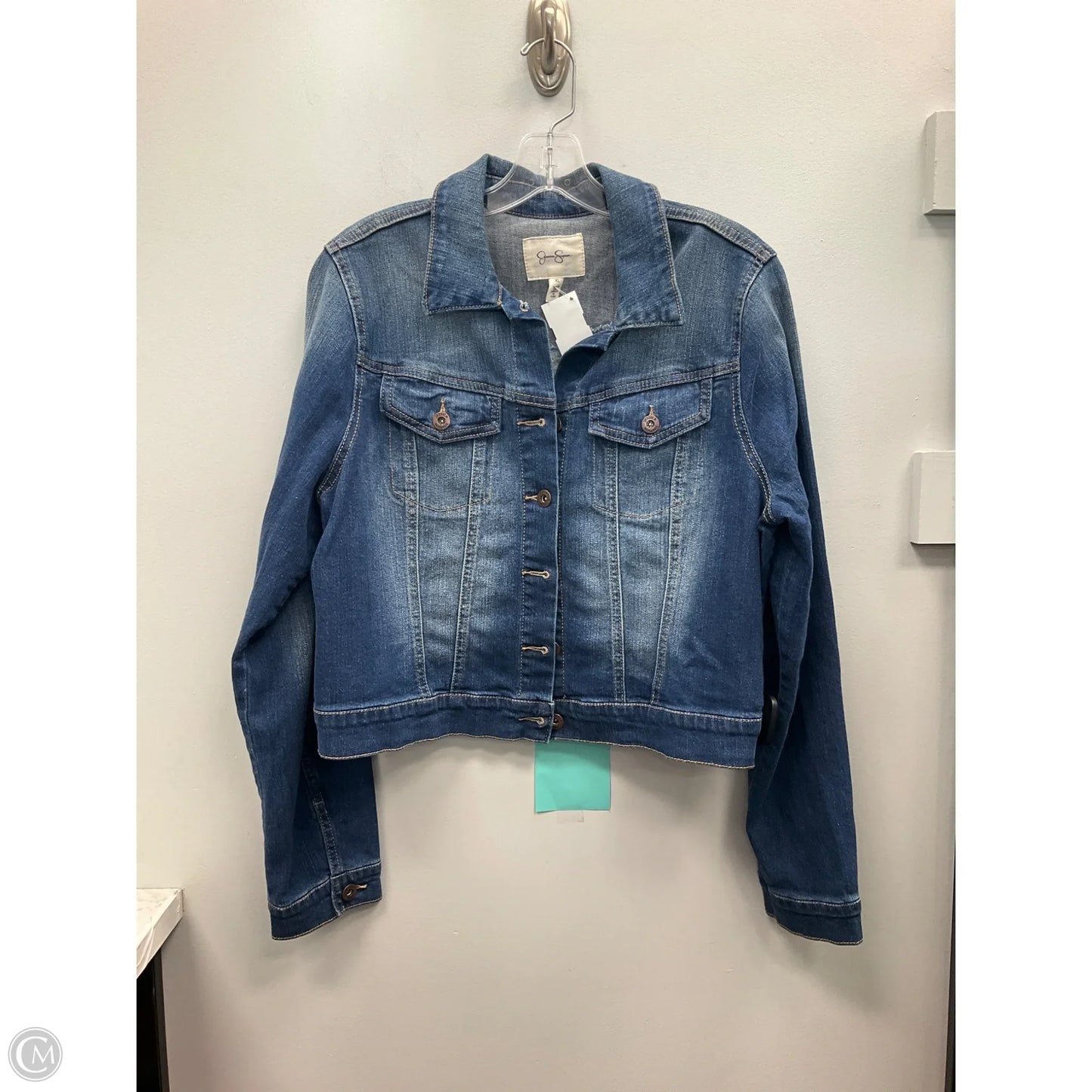 Jacket Denim By Jessica Simpson In Blue, Size: Xl