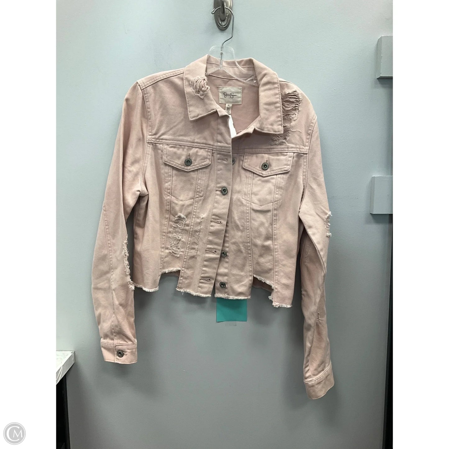 Jacket Denim By Jessica Simpson In Pink, Size: Xl