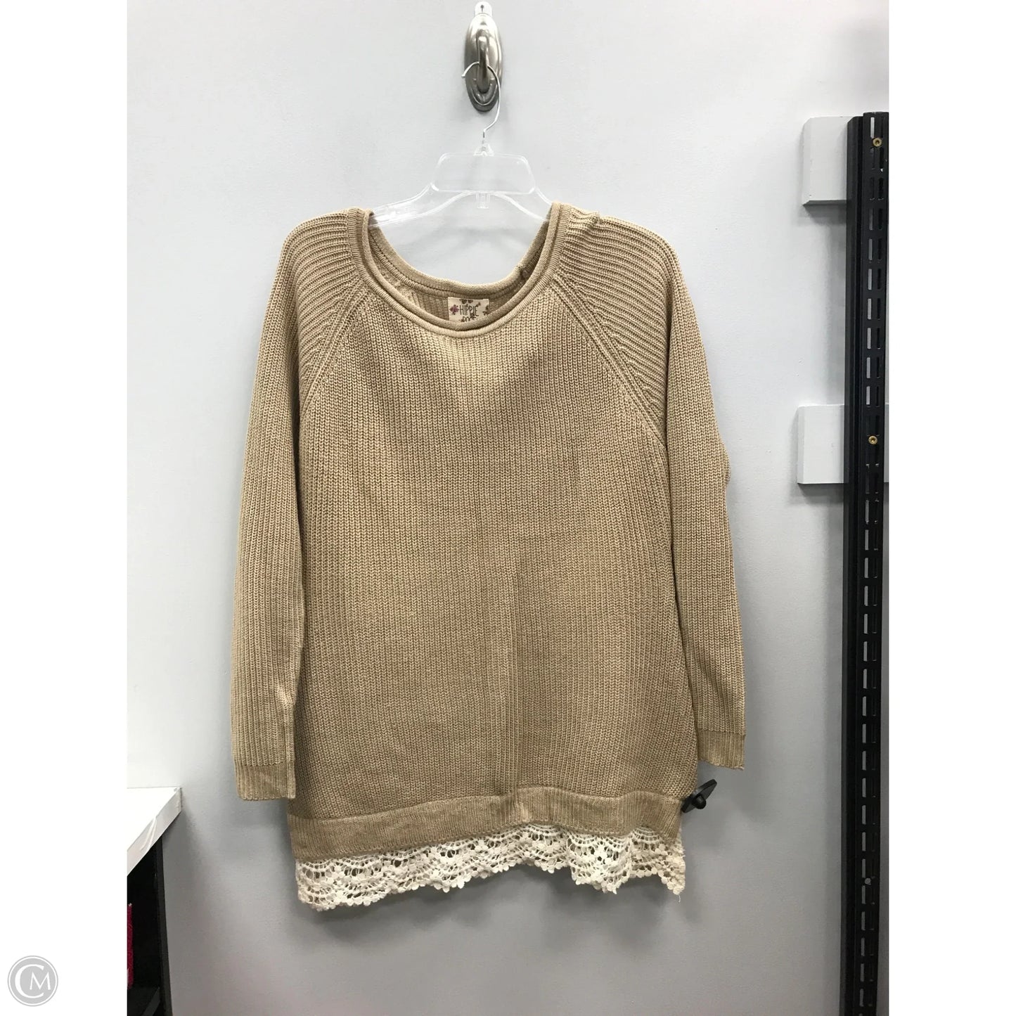 Sweater By Hippie Rose In Tan, Size: L