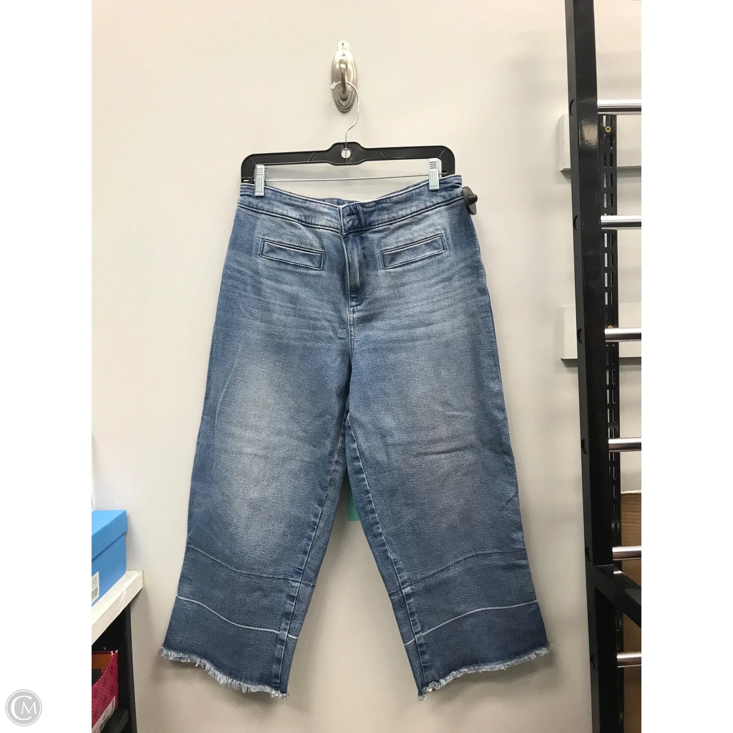 Jeans Wide Leg By Talbots In Blue, Size: 10p