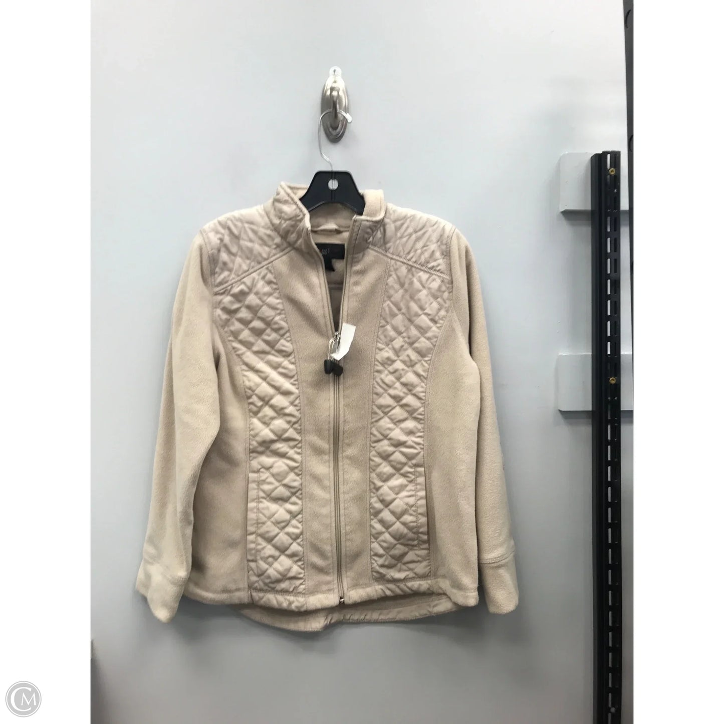 Jacket Faux Fur & Sherpa By Style And Company In Tan, Size: Lp