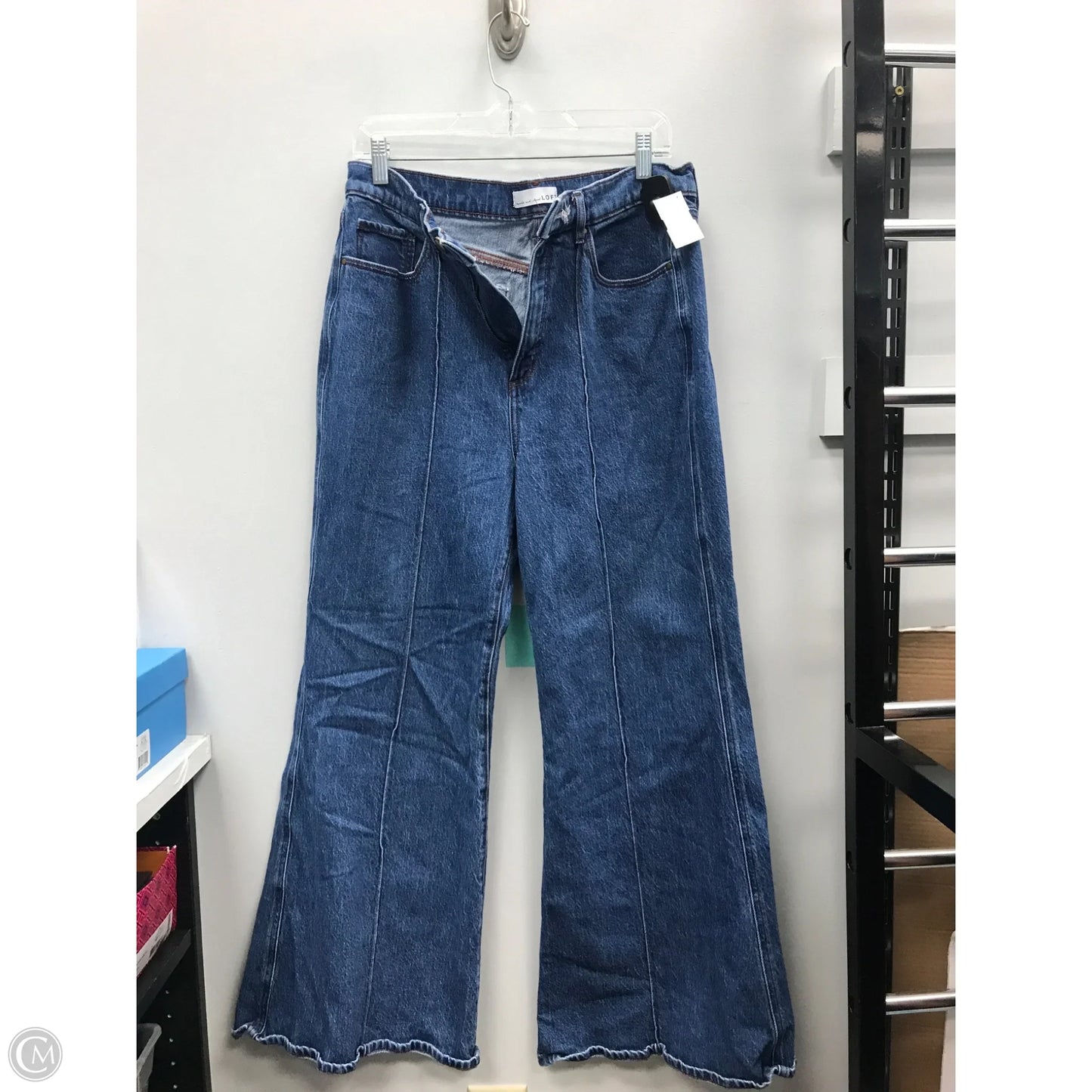 Jeans Wide Leg By Loft In Blue, Size: 12
