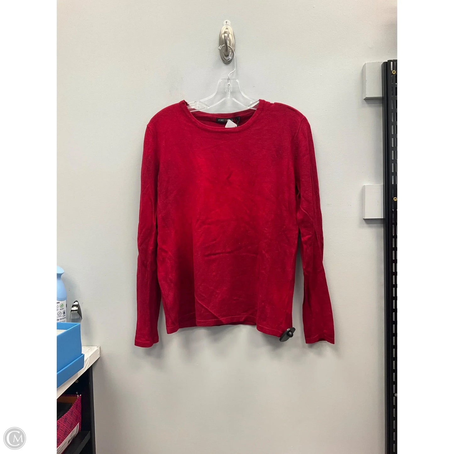 Top Long Sleeve By Clothes Mentor In Red, Size: S