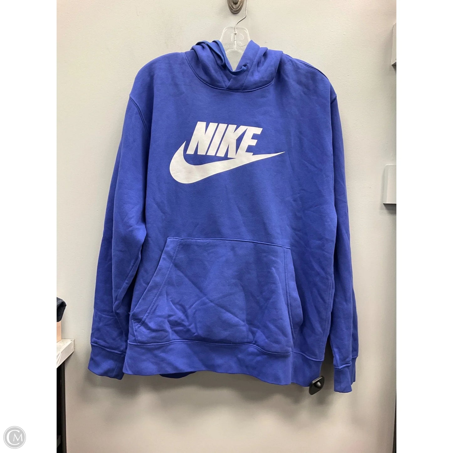 Sweatshirt Hoodie By Nike In Blue, Size: Xl