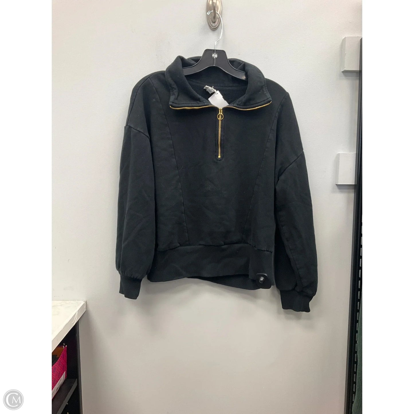 Sweatshirt Collar By A New Day In Black, Size: Xl