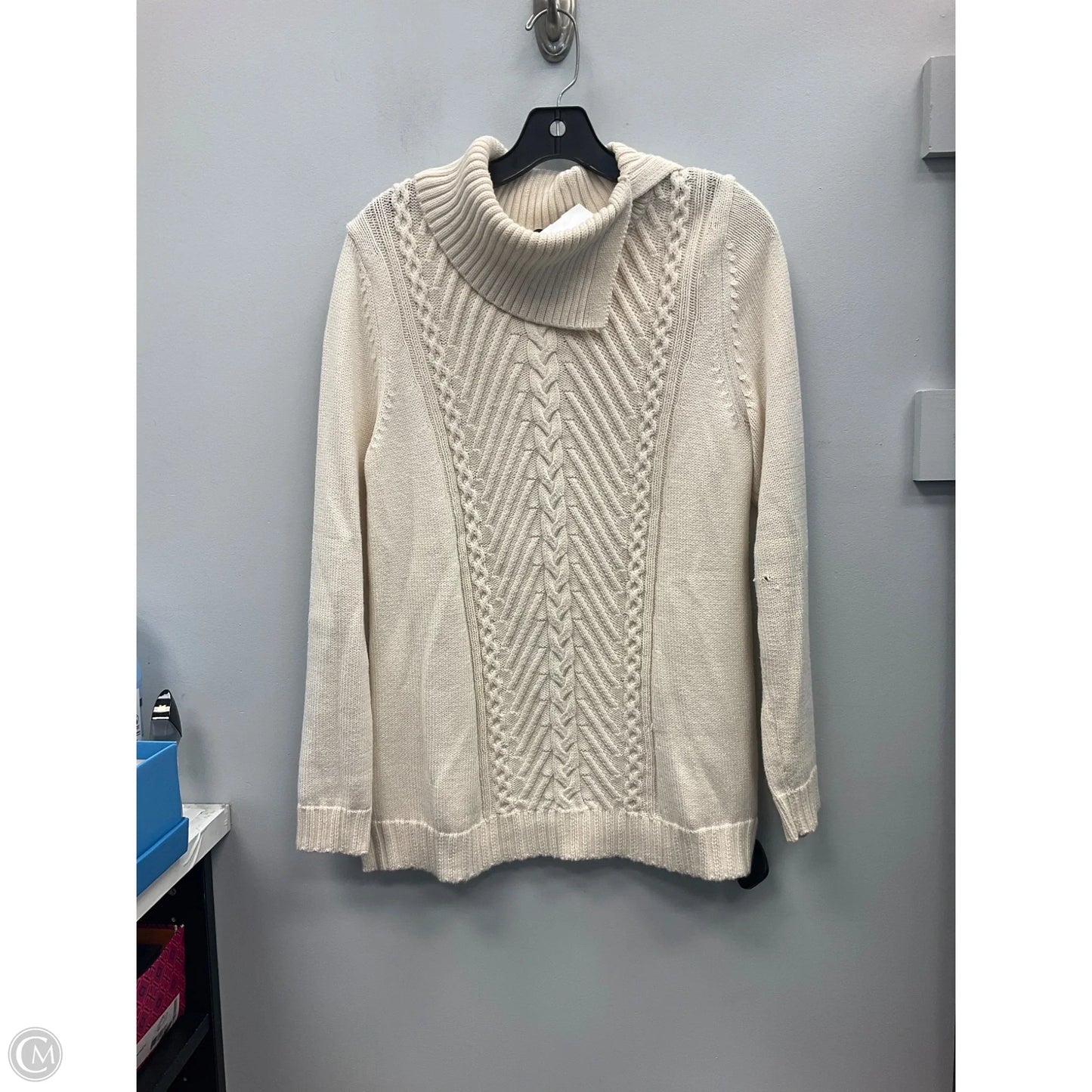 Sweater By Talbots In Cream, Size: M