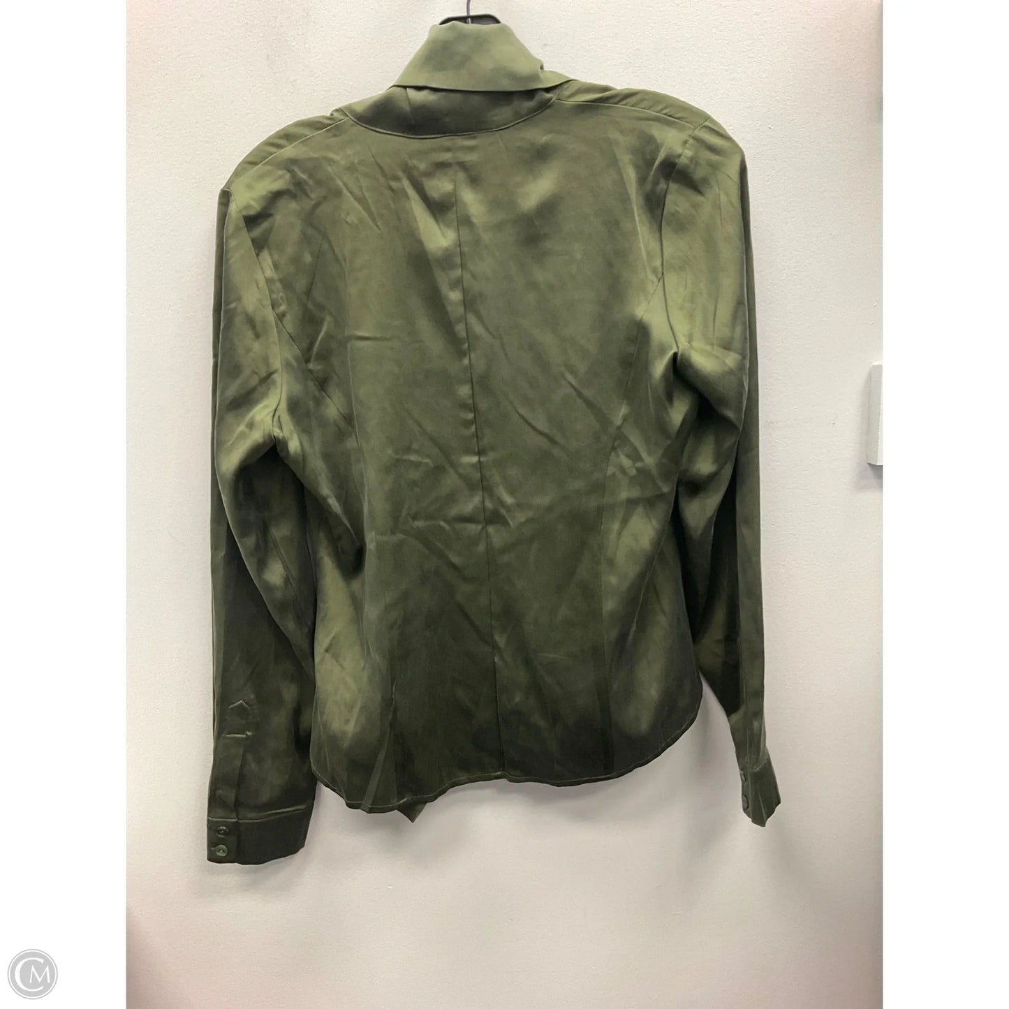 Top Long Sleeve By Bloomingdales In Green, Size: 6p