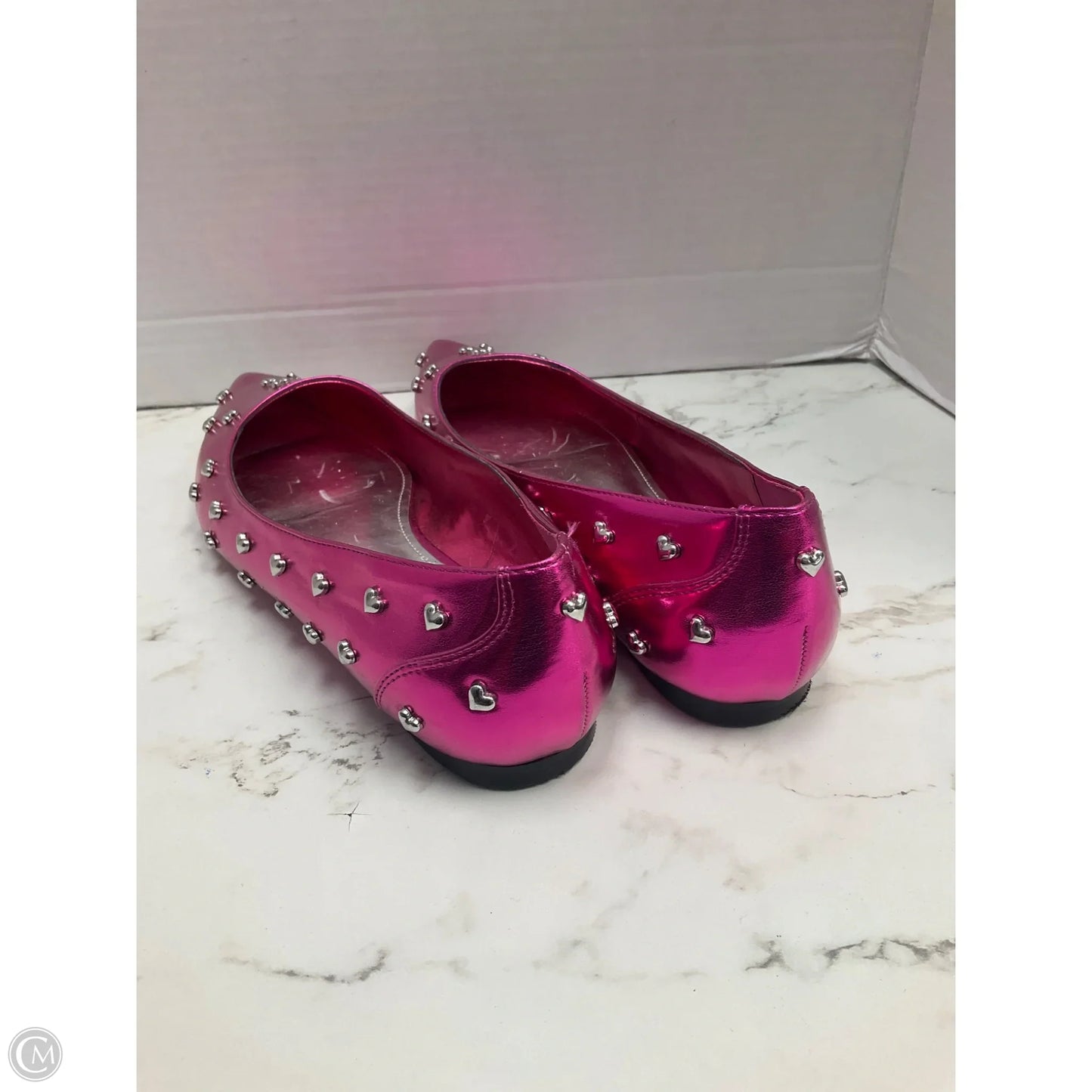Shoes Flats By Nine West In Pink & Silver, Size: 7.5