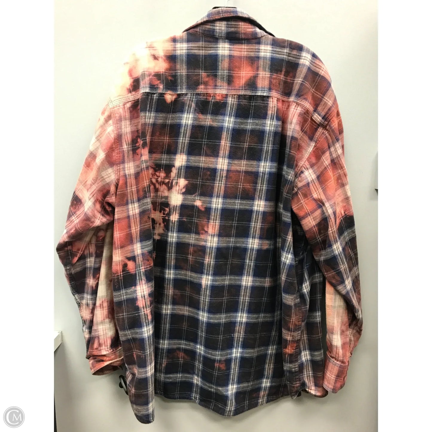 Top Long Sleeve By Clothes Mentor In Plaid Pattern, Size: 2x