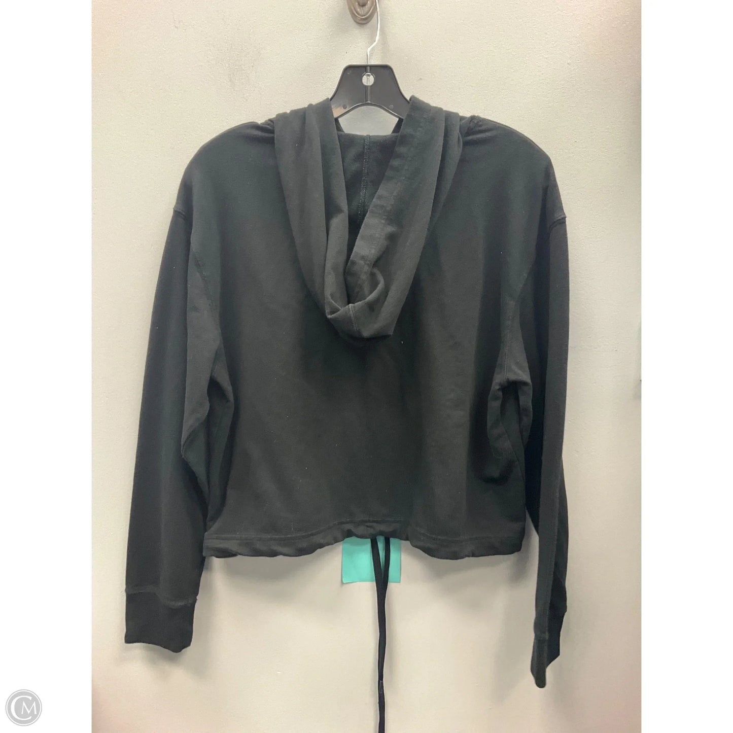 Sweatshirt Hoodie By Calvin Klein In Black, Size: M