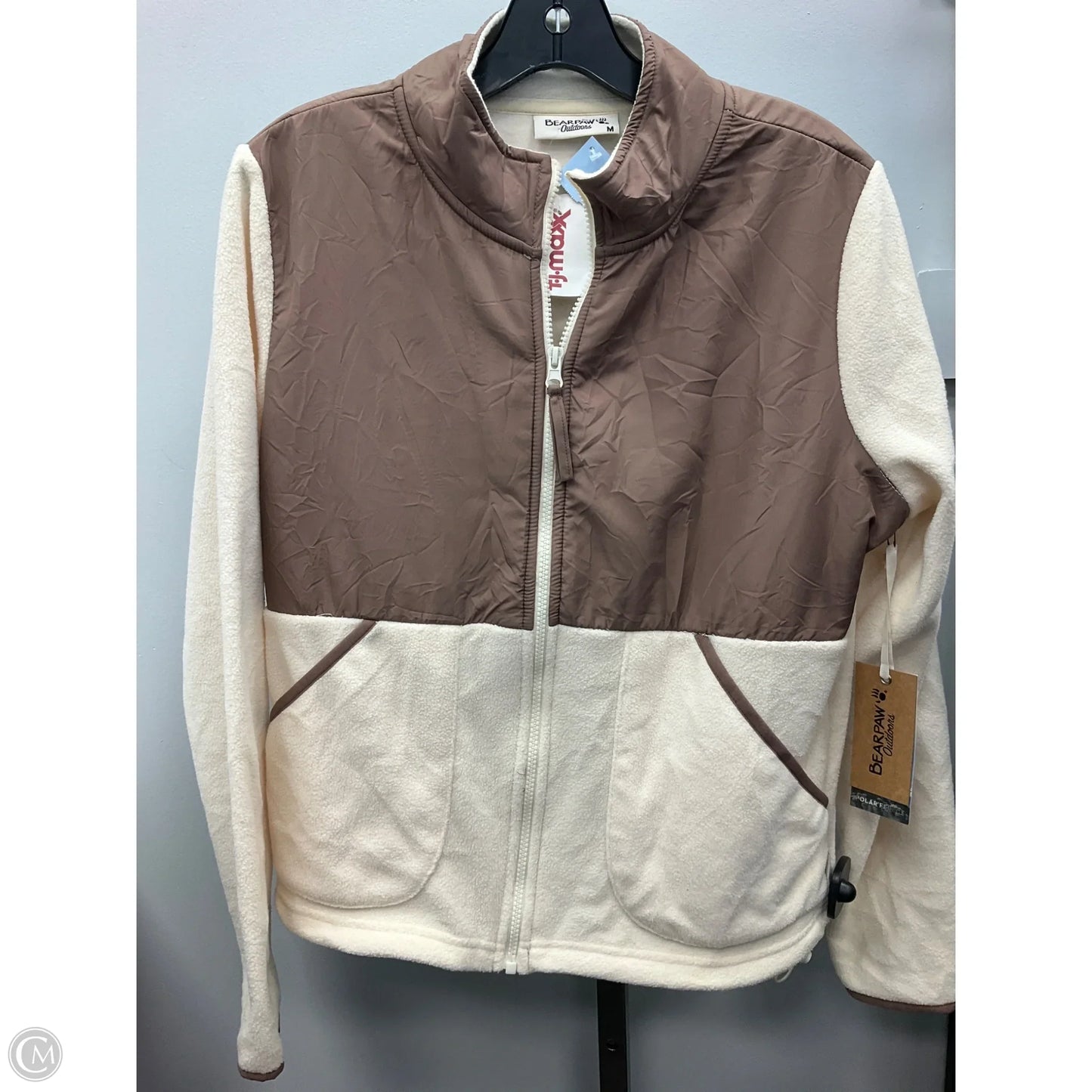 Jacket Fleece By Bearpaw In Cream, Size: M