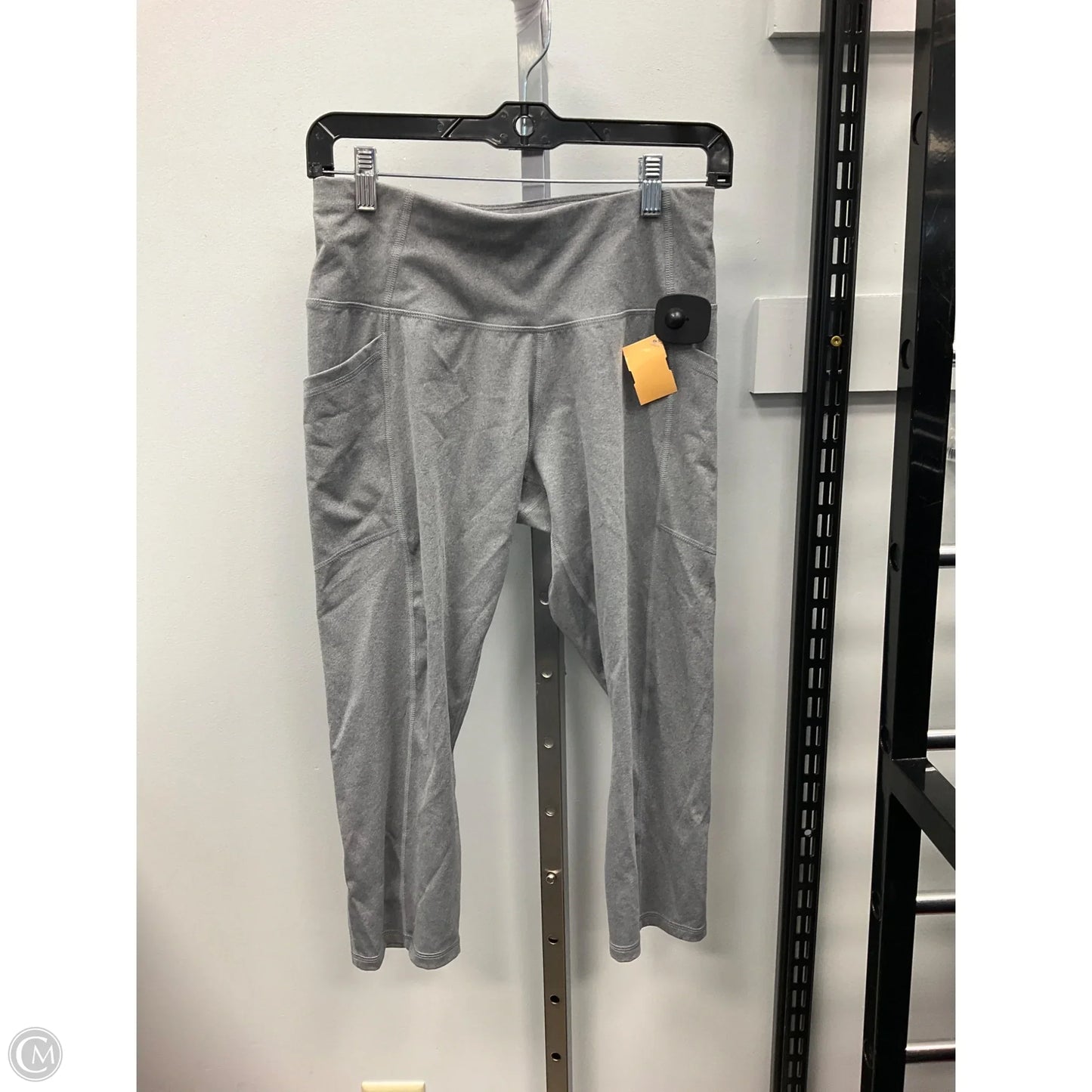 Athletic Capri Leggings By All In Motion In Grey, Size: M