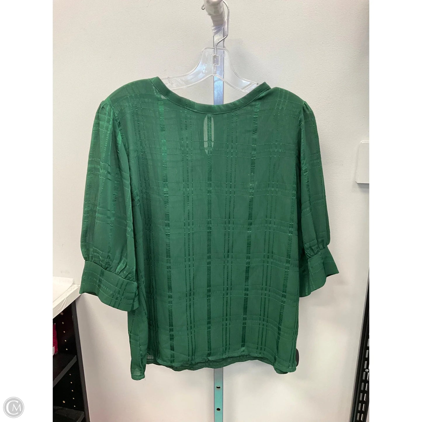 Top Long Sleeve By Shein In Green, Size: Xl