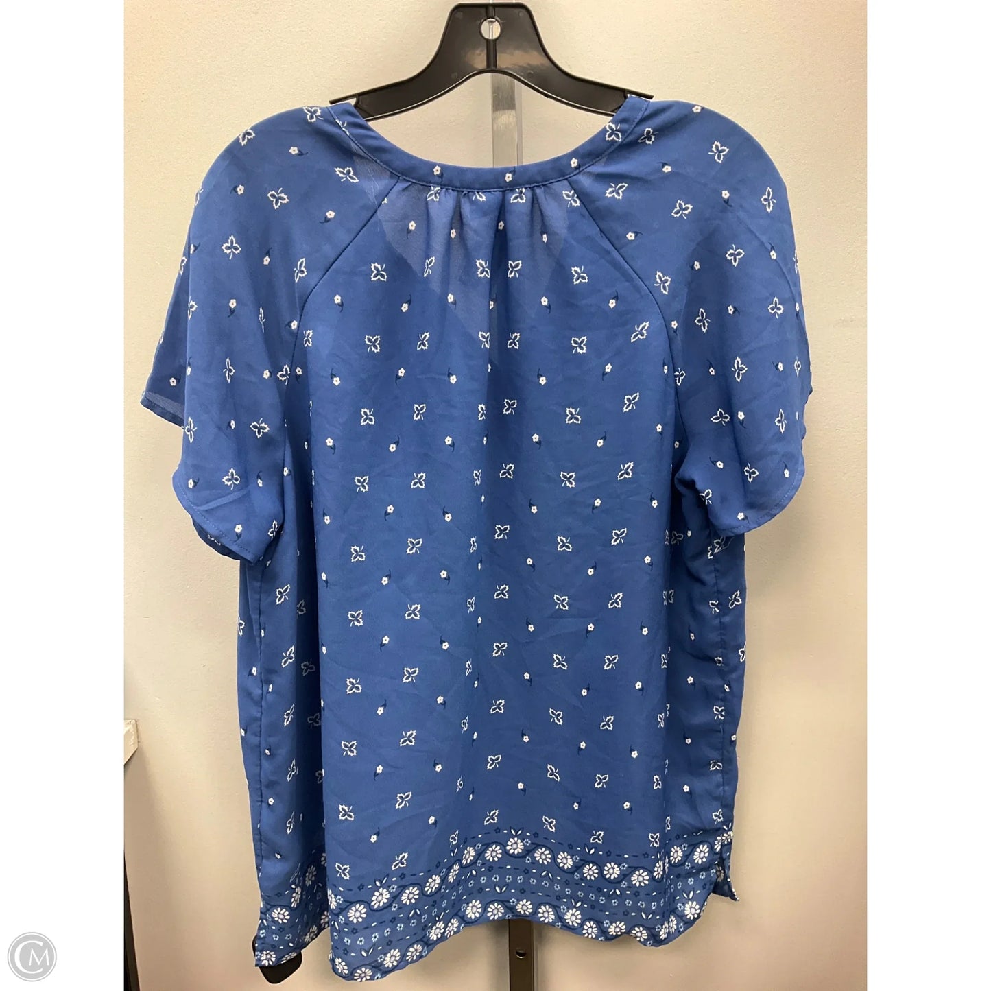 Top Short Sleeve By Old Navy In Blue, Size: L