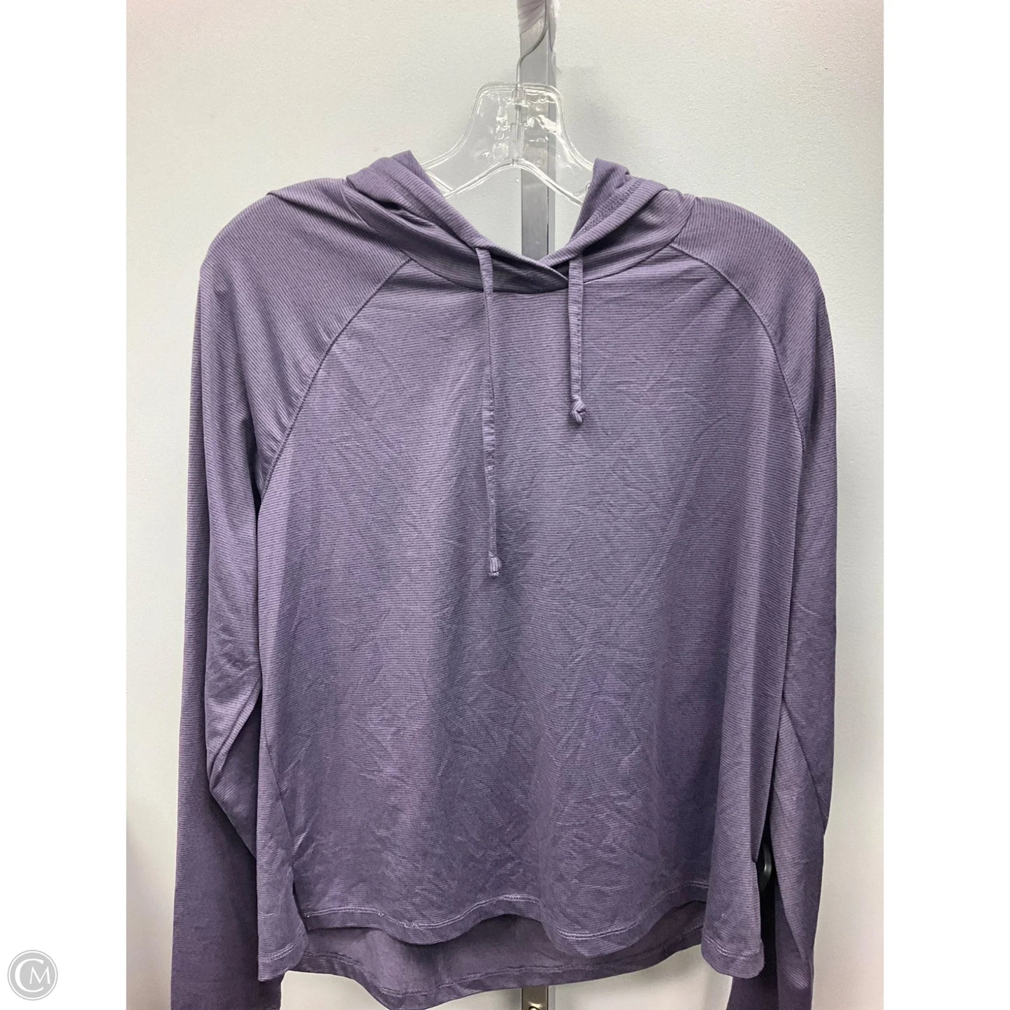 Athletic Top Long Sleeve Hoodie By Rbx In Purple, Size: L
