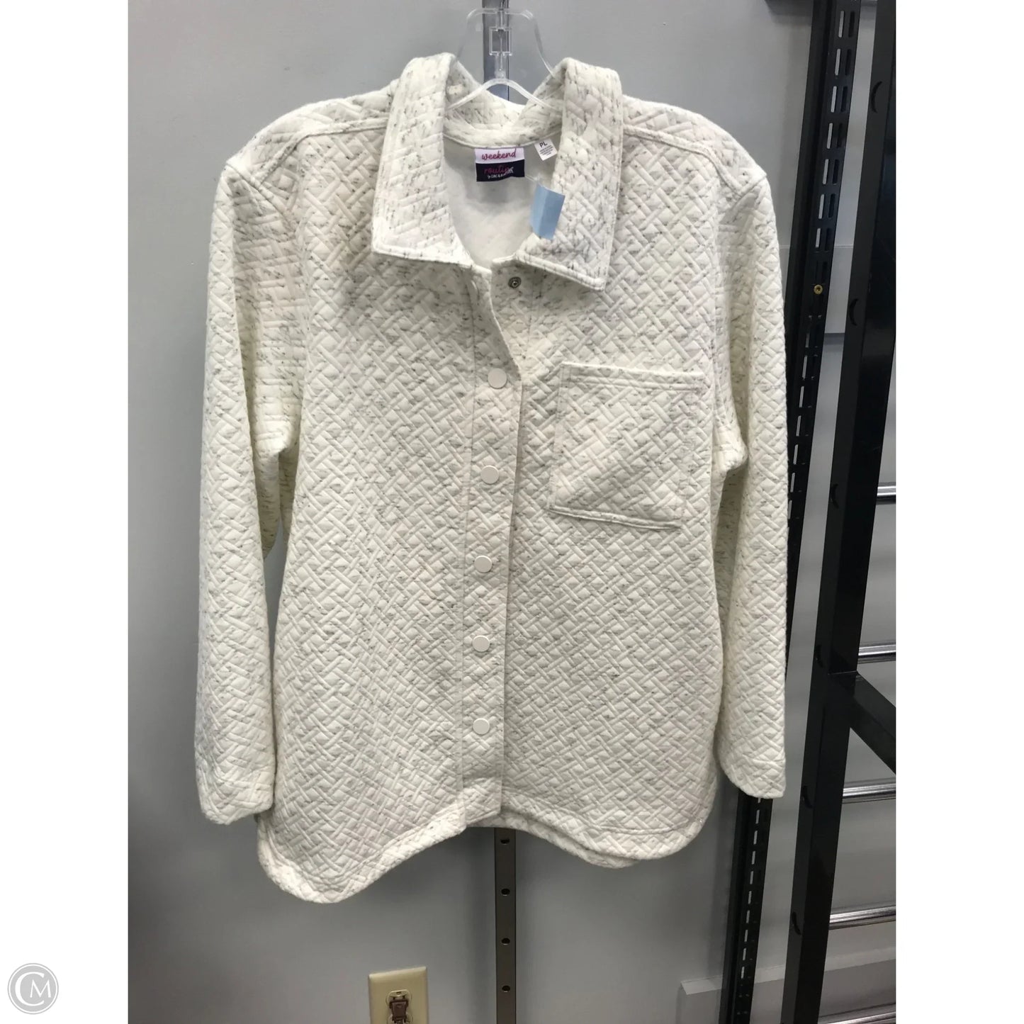 Top Long Sleeve By Zac And Rachel In Cream, Size: Lp
