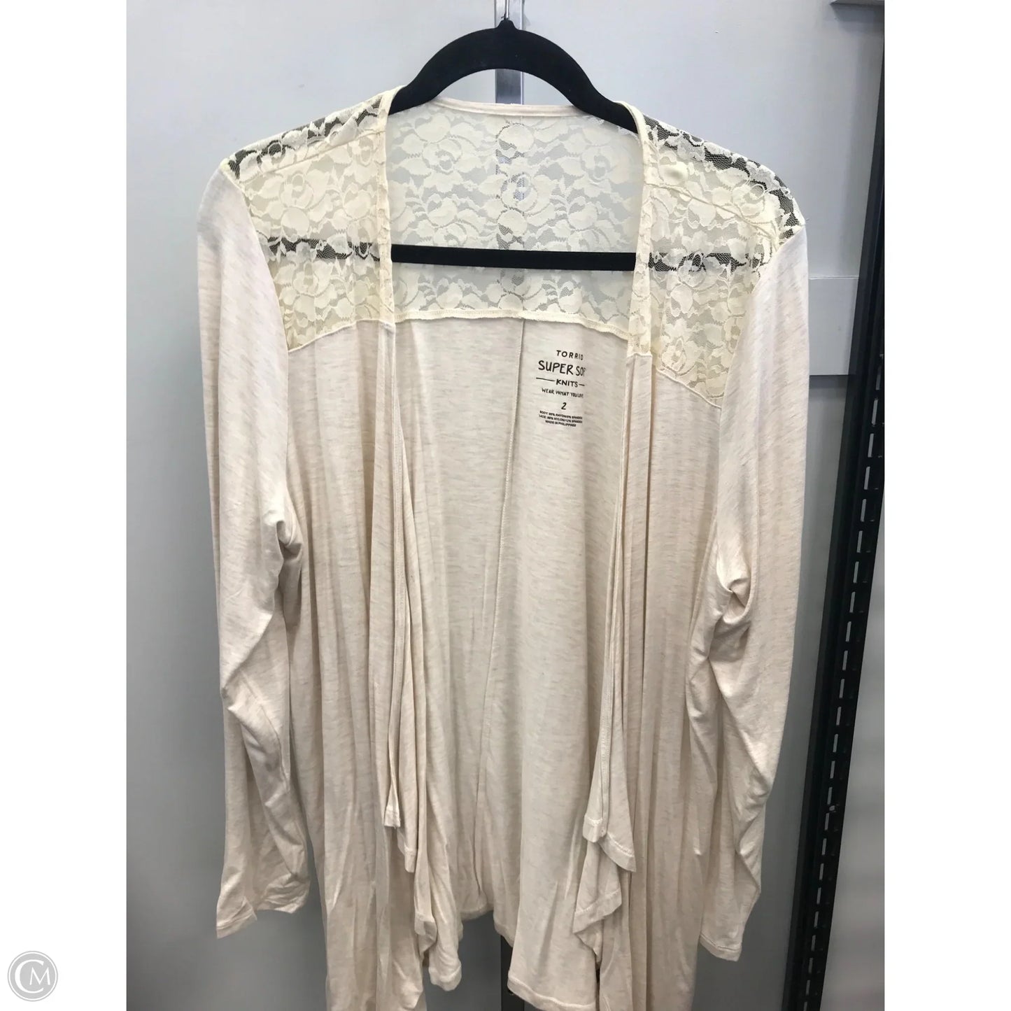 Cardigan By Torrid In Cream, Size: 2x
