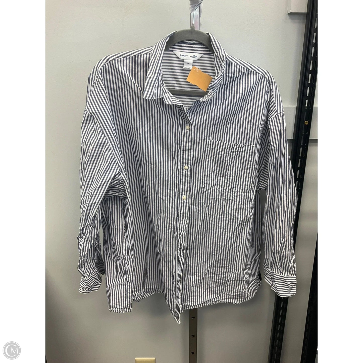 Top Long Sleeve By Old Navy In Striped Pattern, Size: M