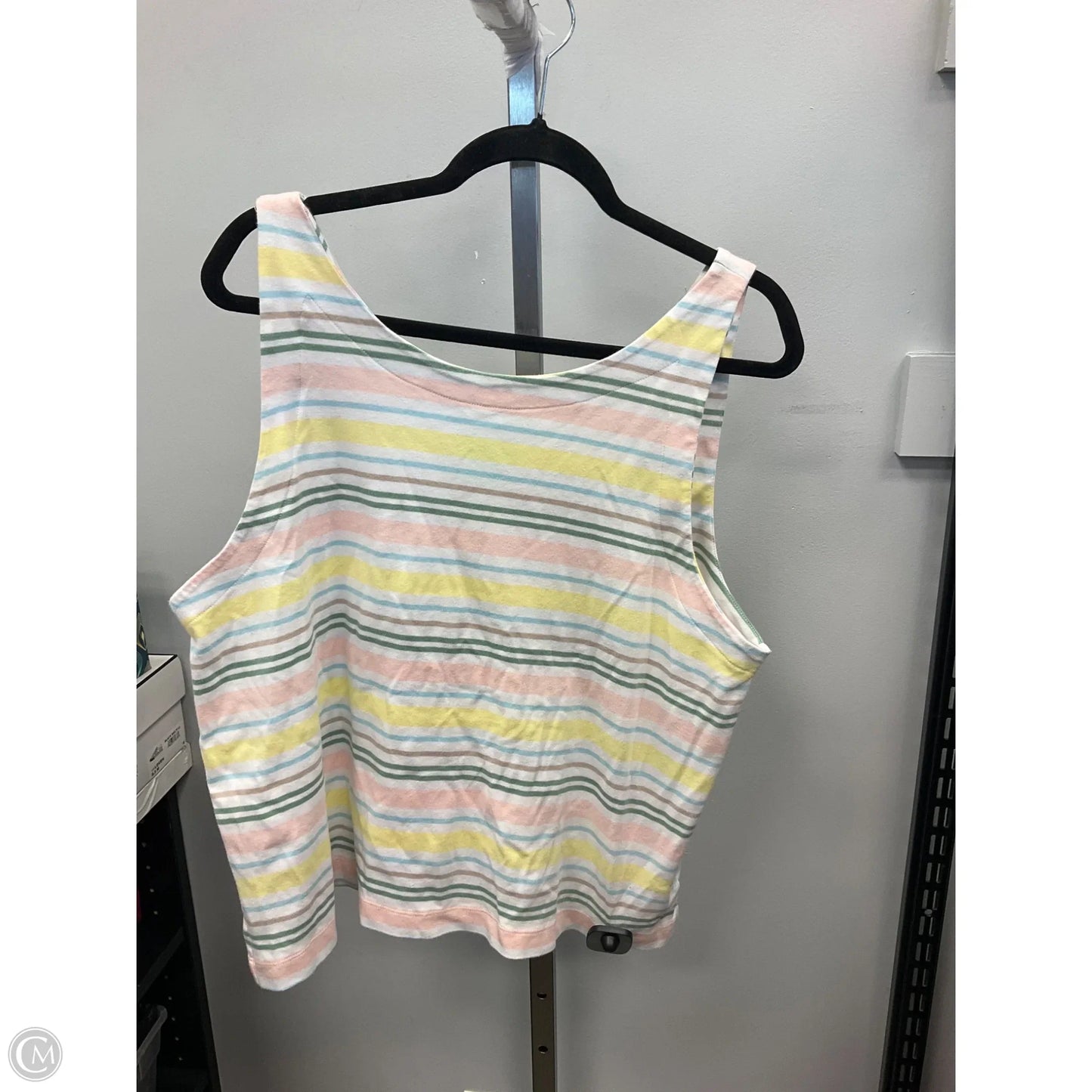 Top Sleeveless By Haven In Striped Pattern, Size: Xxl
