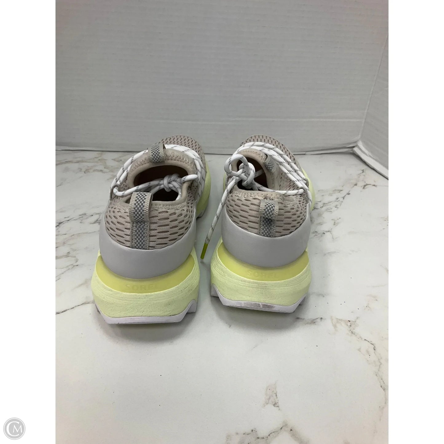 Shoes Sneakers By Sorel In Cream & Yellow, Size: 6.5