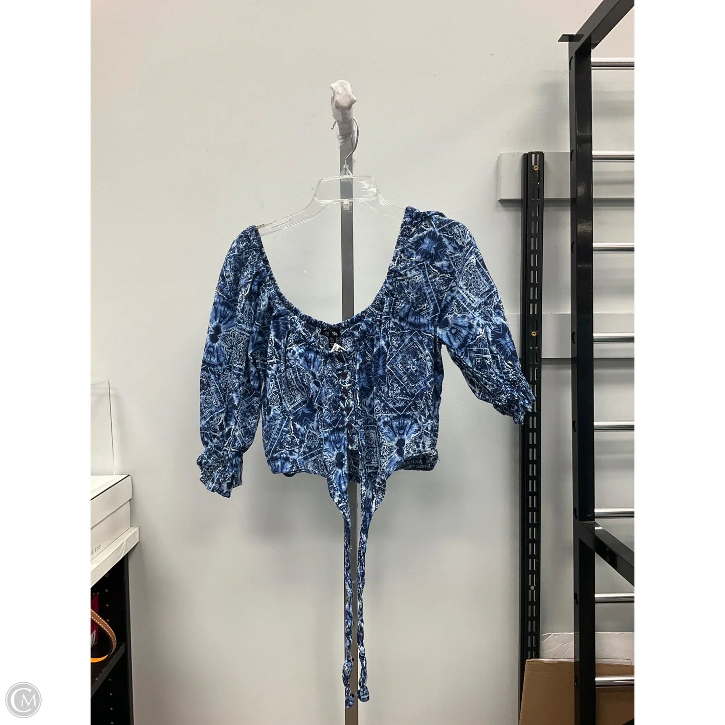 Top Short Sleeve By Clothes Mentor In Blue, Size: Xl
