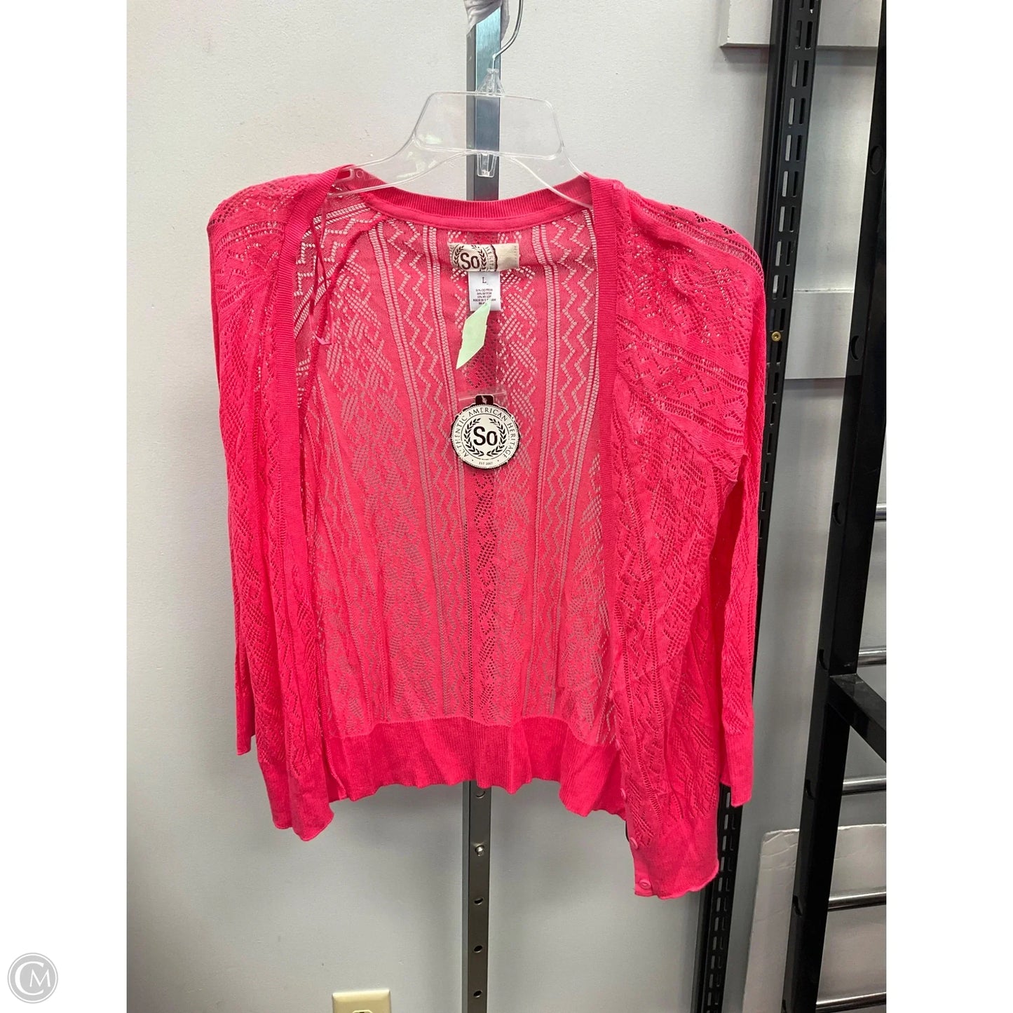 Cardigan By So In Pink, Size: L
