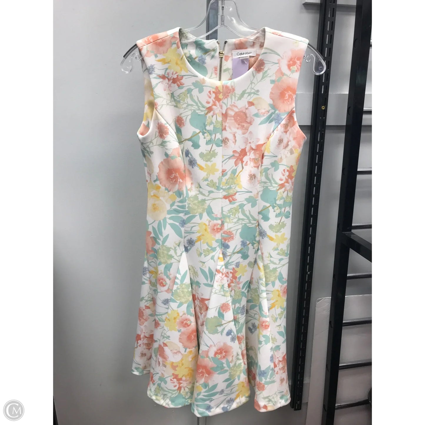 Dress Casual Short By Calvin Klein In Floral Print, Size: 6p