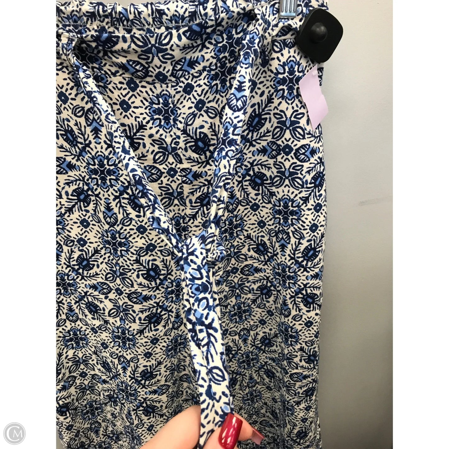 Pants Wide Leg By Joie In Blue & Cream, Size: 2
