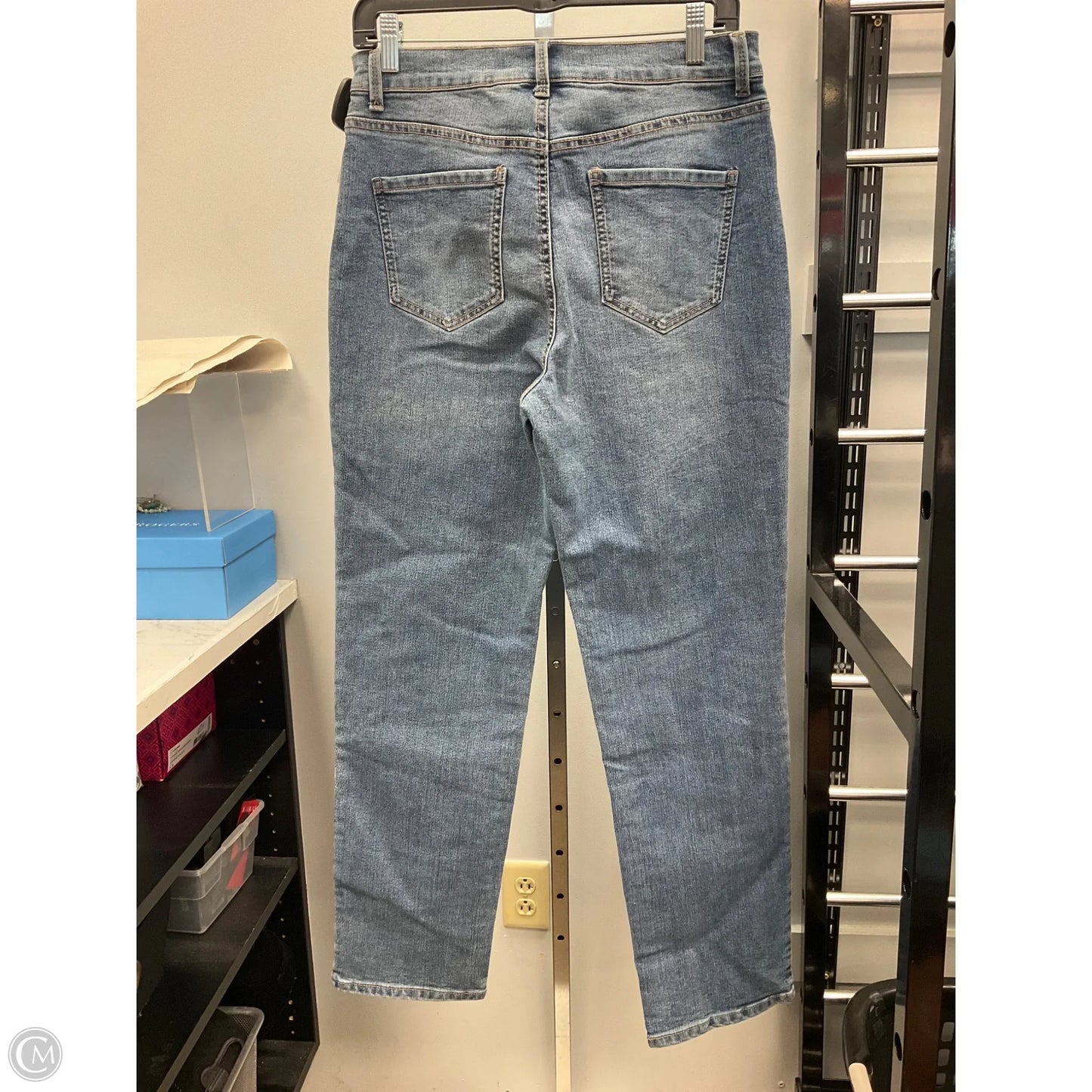Jeans Straight By Gloria Vanderbilt In Blue Denim, Size: 10