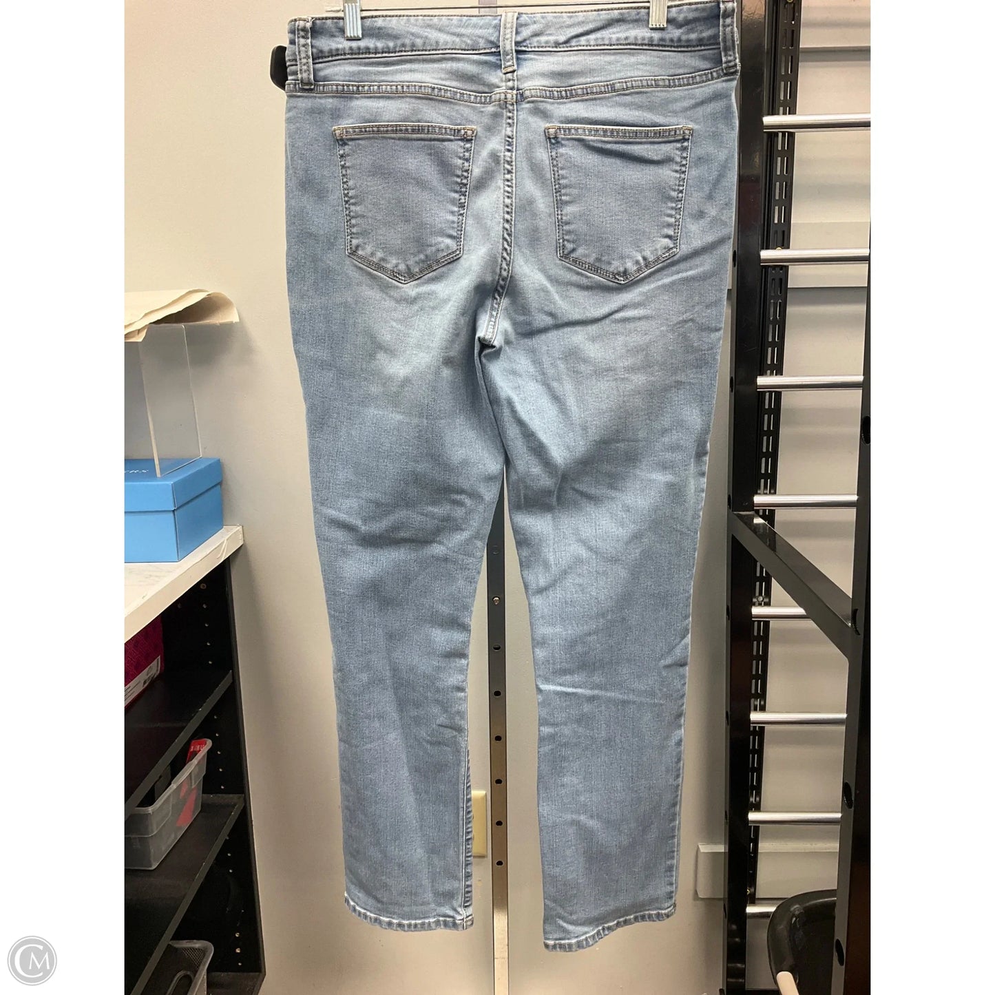 Jeans Straight By St Johns Bay In Blue Denim, Size: 12
