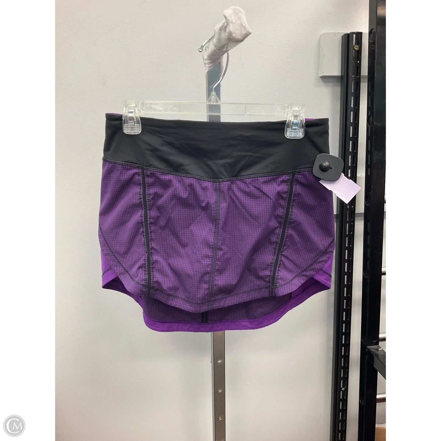 Athletic Skort By Lululemon In Black & Purple, Size: 6