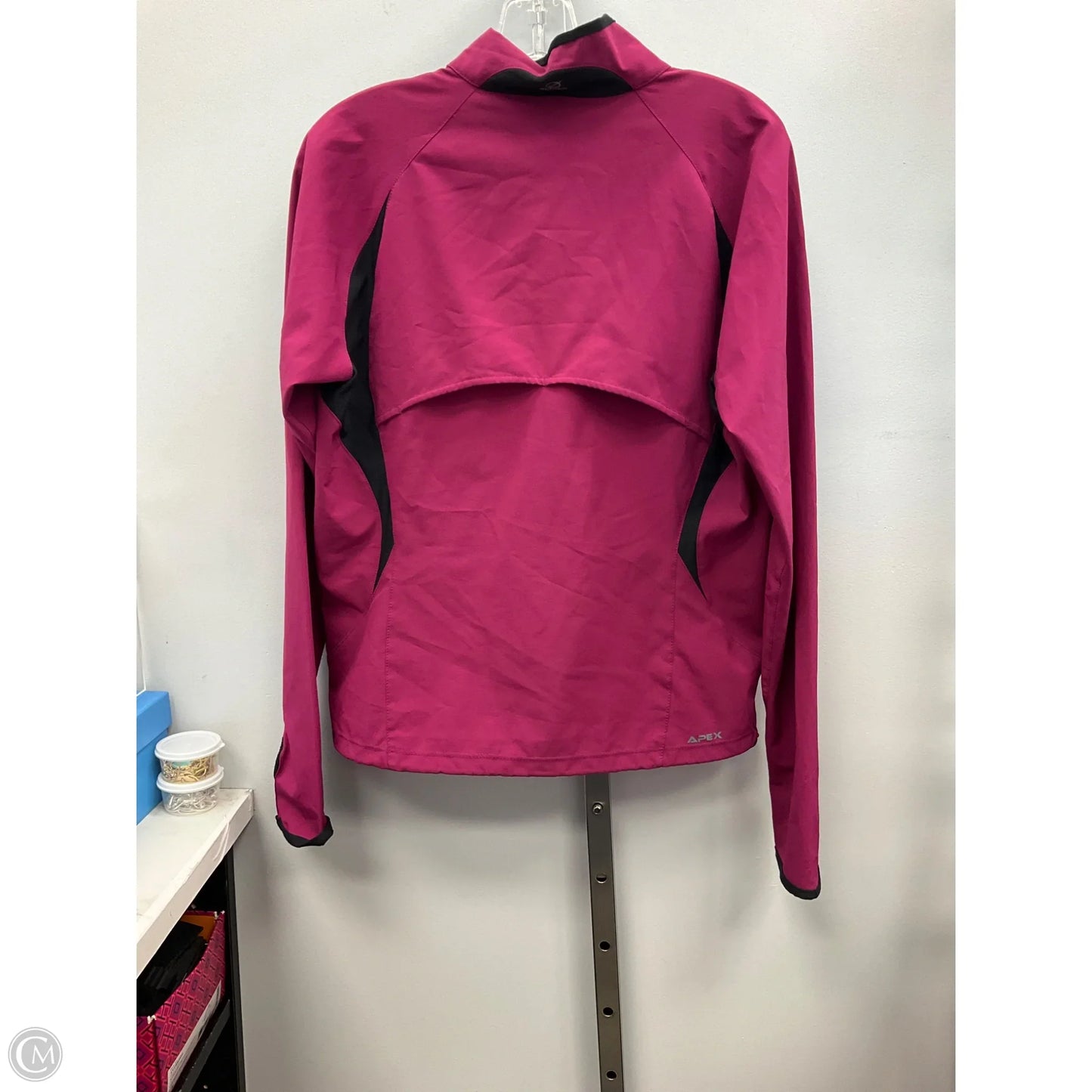 Jacket Windbreaker By The North Face In Maroon, Size: L