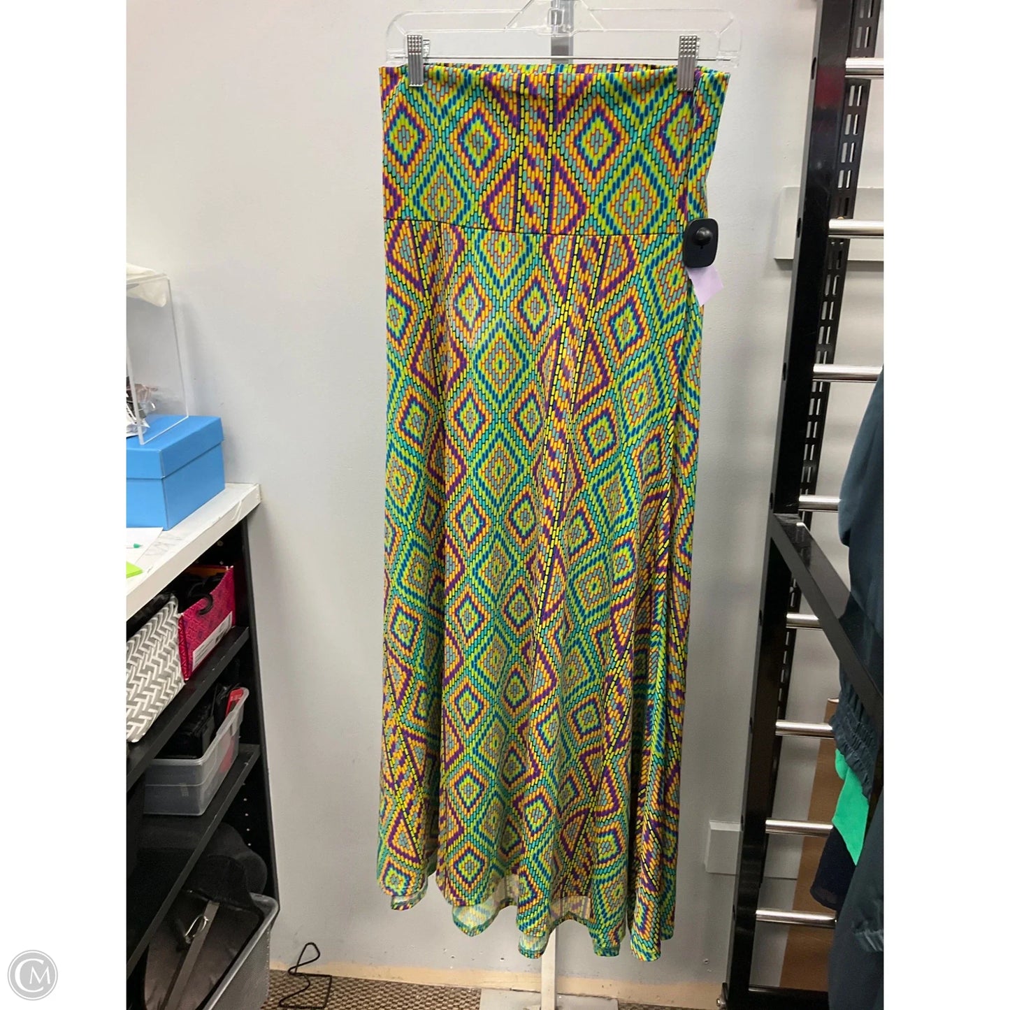 Skirt Midi By Lularoe In Geometric Pattern, Size: S