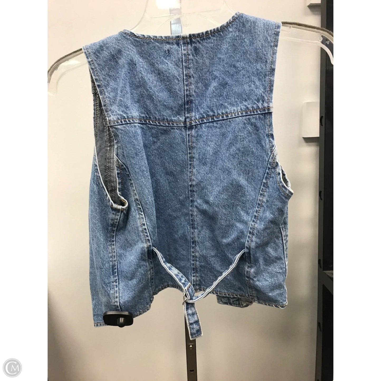 Top Sleeveless By Forever 21 In Blue Denim, Size: S
