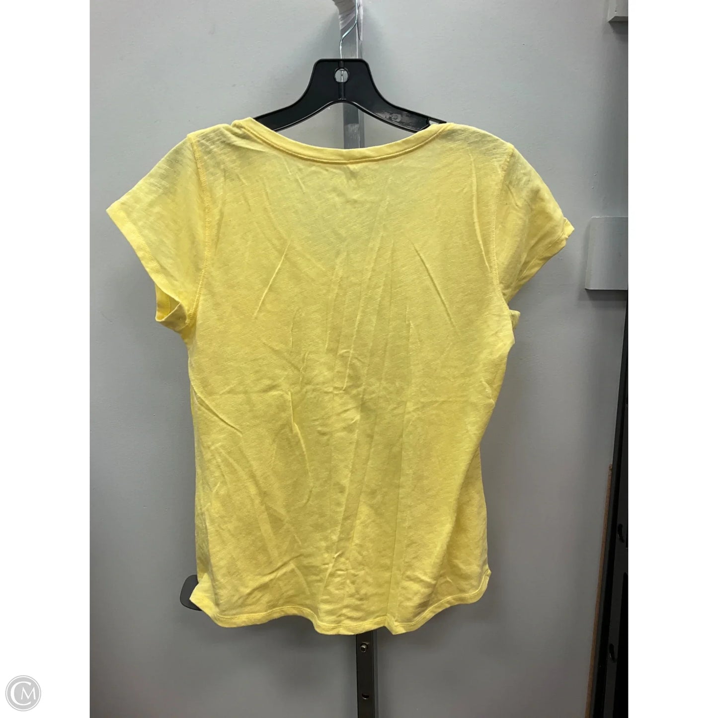 Top Short Sleeve By Mix And Co In Yellow, Size: M