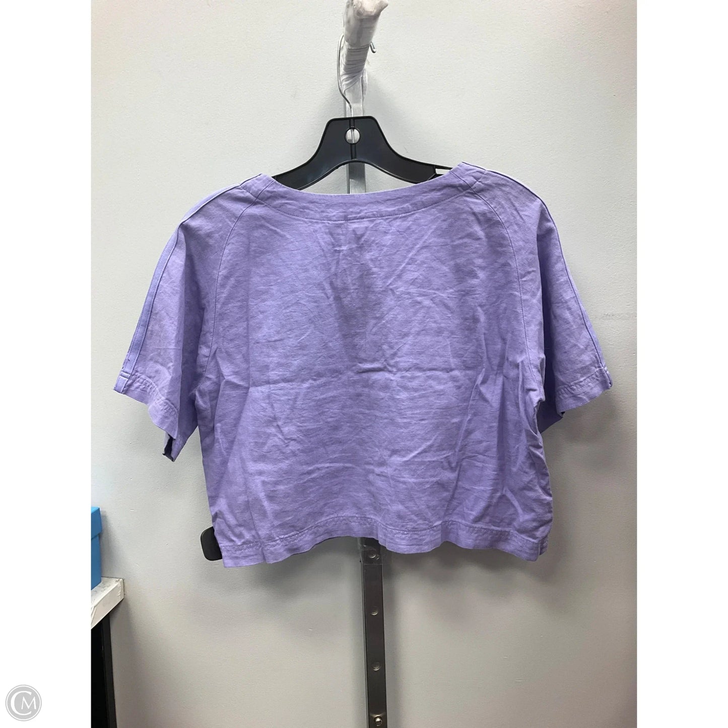 Top Short Sleeve By Adidas In Purple, Size: M