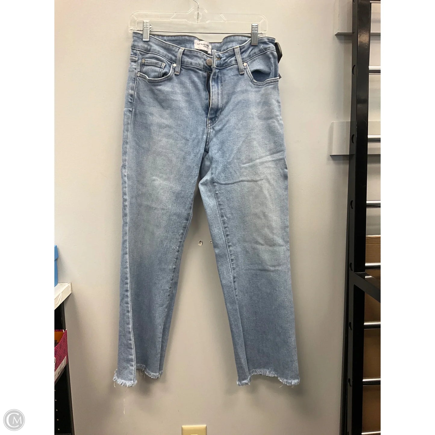 Jeans Boot Cut By Just Black In Blue Denim, Size: 12